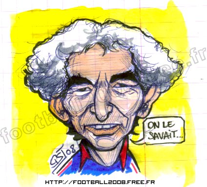 Caricature Raymond DOMENECH - Euro2008